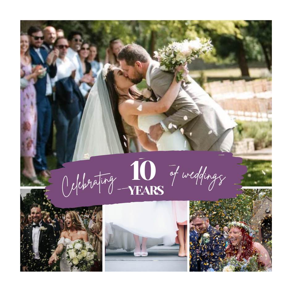 In 2024 we celebrate 10 years of weddings!