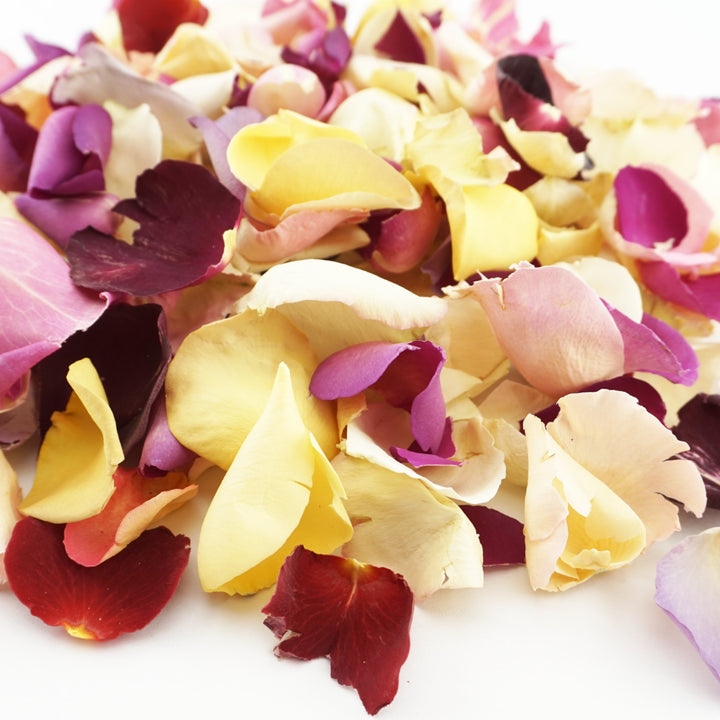 B-Grade Imperfect Discount Freeze-Dried Rose Petal Wedding Confetti Petal Mix