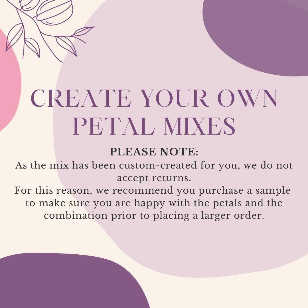 Create Your Own Petal Mix - Freeze-Dried Petals - Add up to 4 Petals
