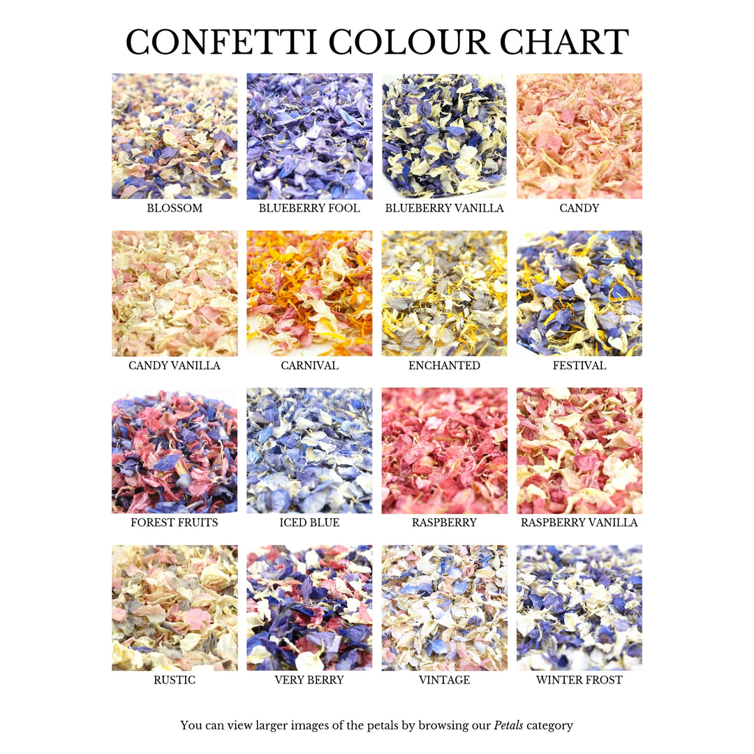 Personalised Boho Chic Confetti Envelopes Eco-friendly Biodegradable