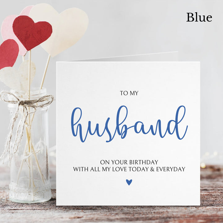 Birthday Card Love Heart Husband