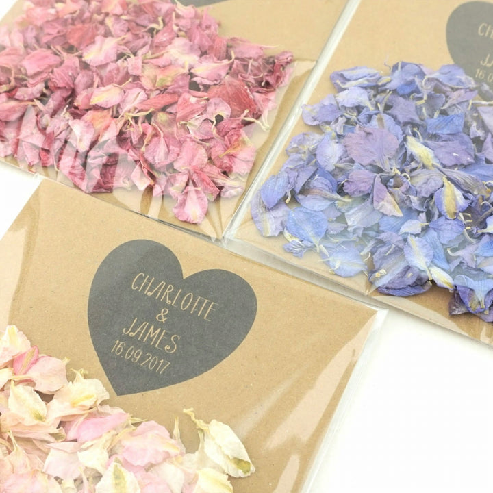 Personalised True Love Confetti Envelopes Eco-friendly Biodegradable