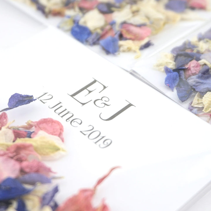 Initials Personalised Confetti Envelopes Eco-friendly Biodegradable