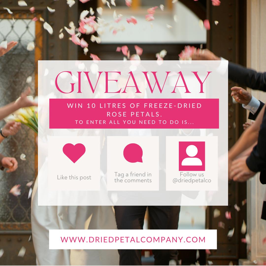 GIVEAWAY TIME!!! 10 Freeze-Dried Rose Petals