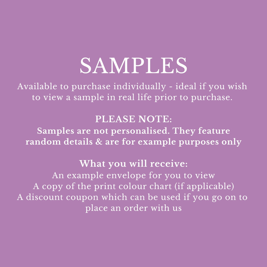 Glassine Envelopes Personalised Love Story Sticker with Confetti Petals