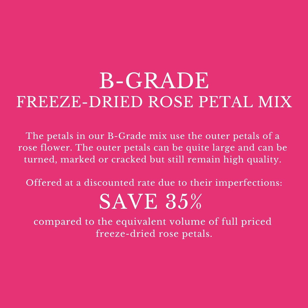 B-Grade Imperfect Rose Petals Wedding Confetti