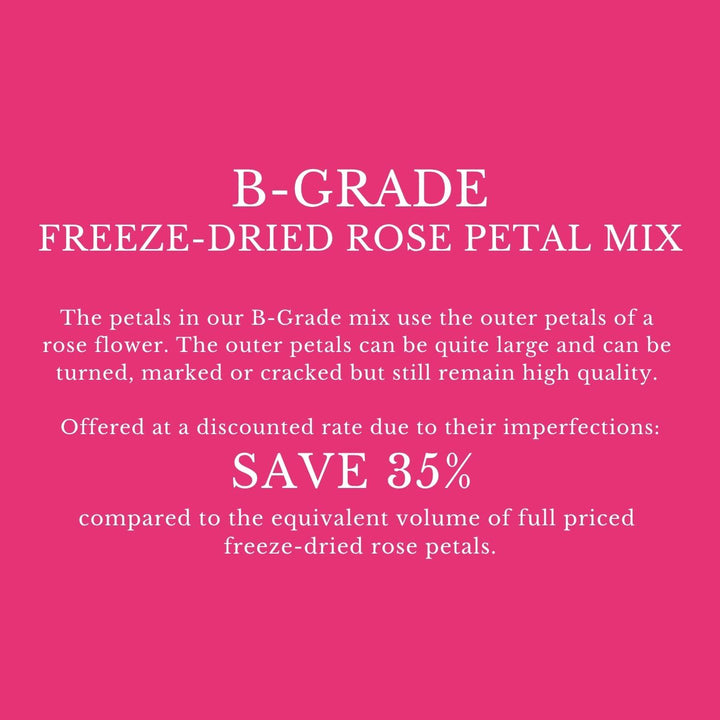 B-Grade Imperfect Rose Petals Wedding Confetti