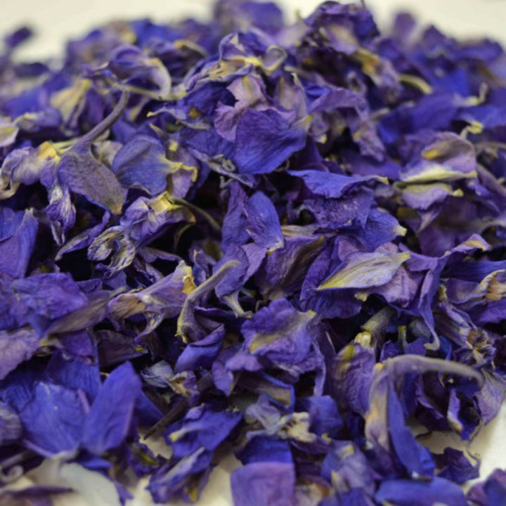 Blueberry - Dried Petal Wedding Confetti - larkspur petals - british grown - natural confetti - biodegradable confetti - flower confetti - The Dried Petal Company
