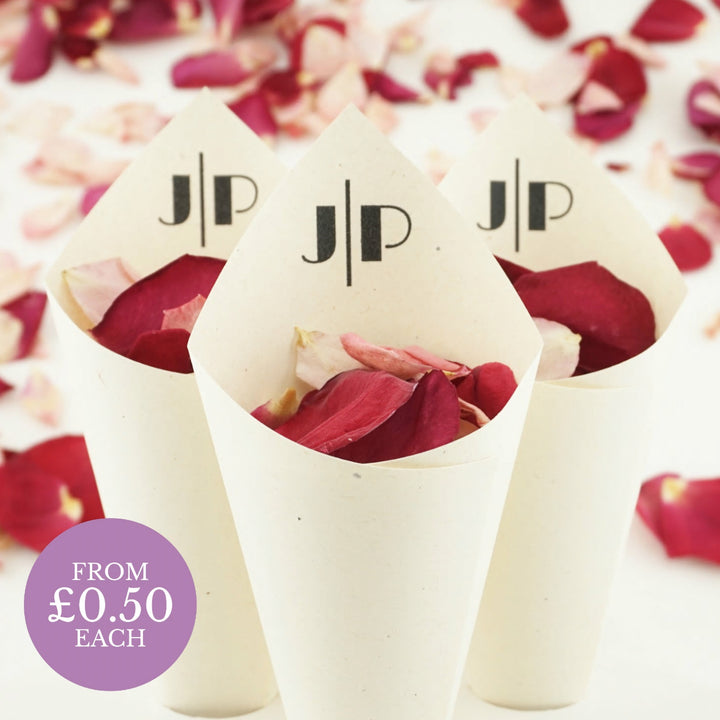 Personalised Wedding Confetti Cones Charleston