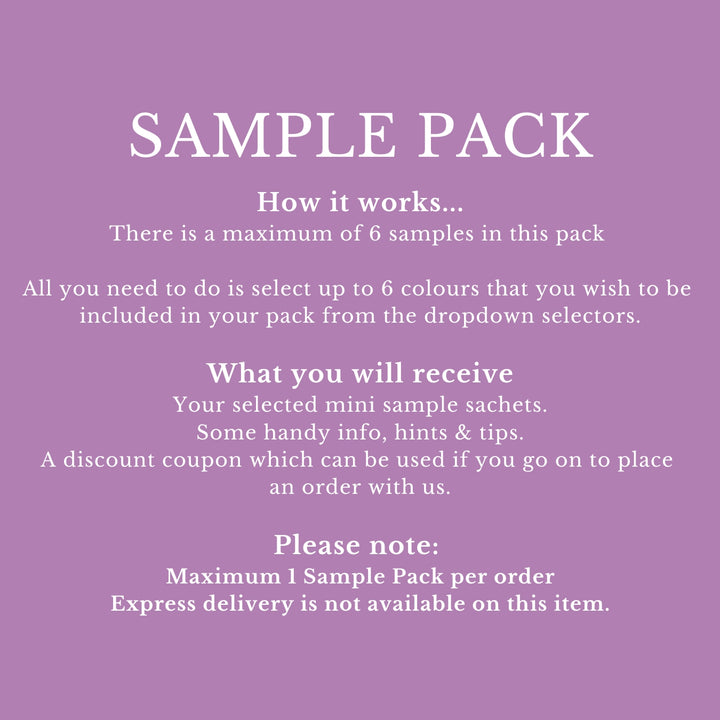 Confetti Sample Pack from The Dried Petal Company - an explanation of how the Sample Pack works. Try samples before you buy.