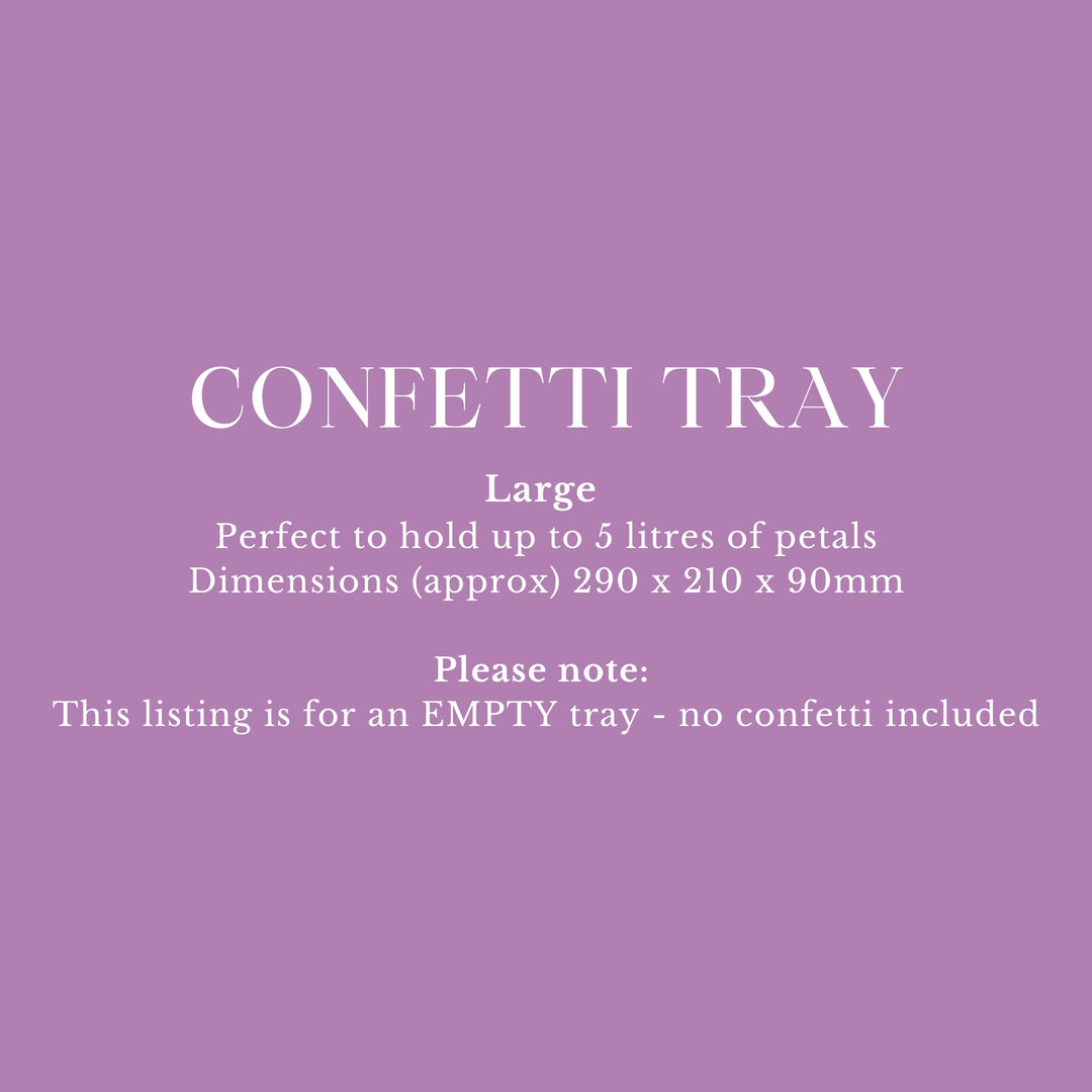Confetti Tray (empty) for 5 Litres