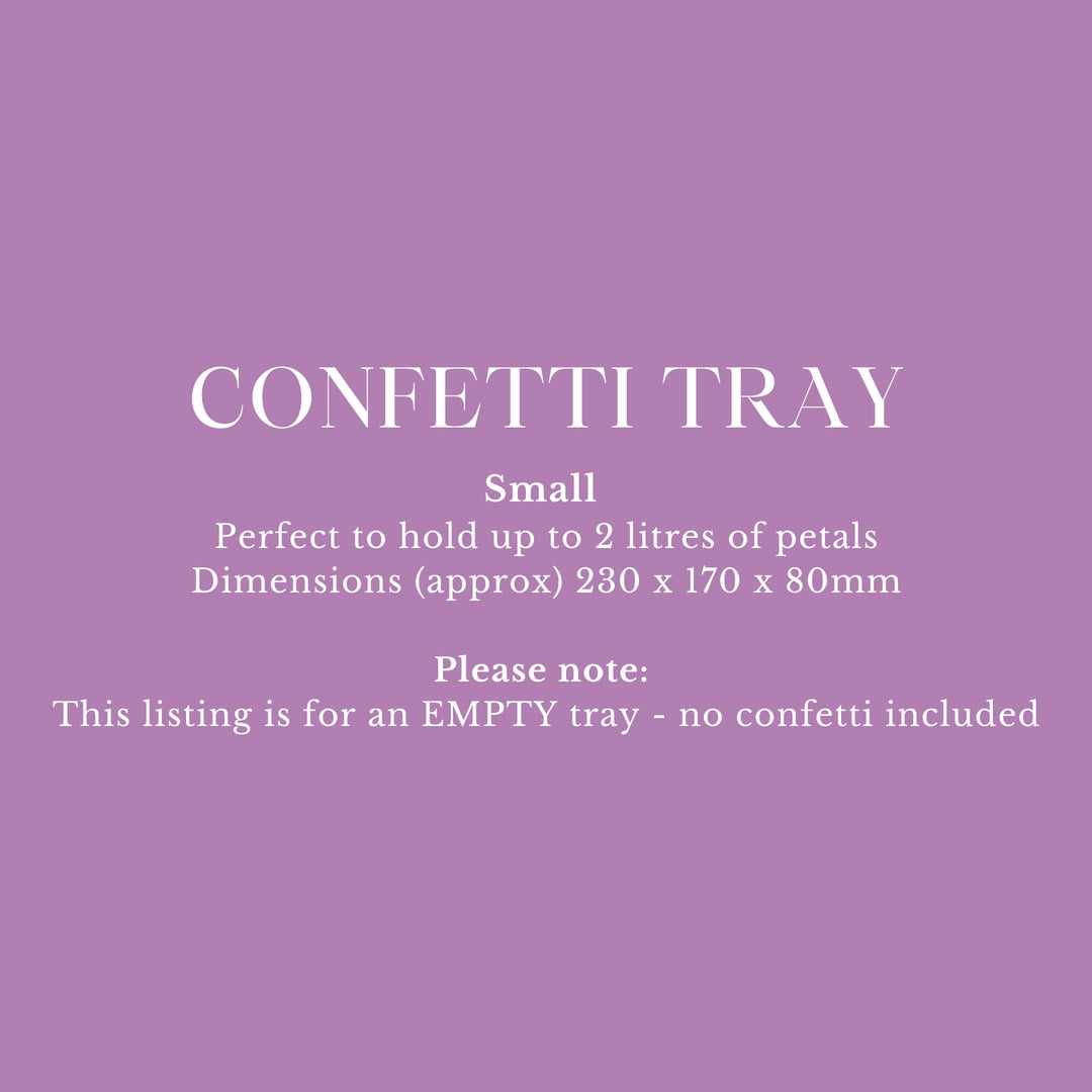 Confetti Tray (empty) for 2 Litres