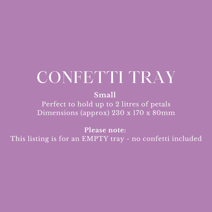 Confetti Tray (empty) for 2 Litres