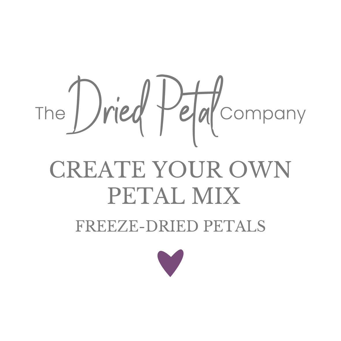 Create your own petal mix - freeze-dried petals - rose petals - hydrangea petals - wedding confetti - biodegradable confetti - The Dried Petal Company