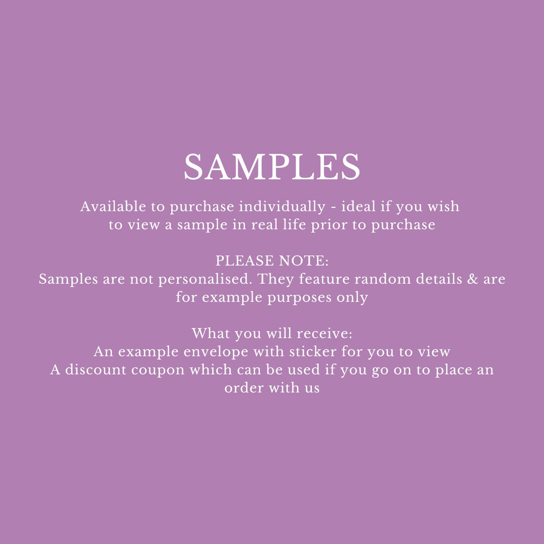 Personalised Glassine Envelopes for Confetti Bags Forever DIY (Empty)