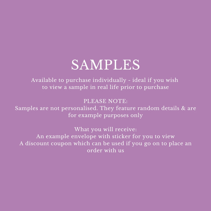 Personalised Glassine Envelopes for Confetti Bags Forever DIY (Empty)