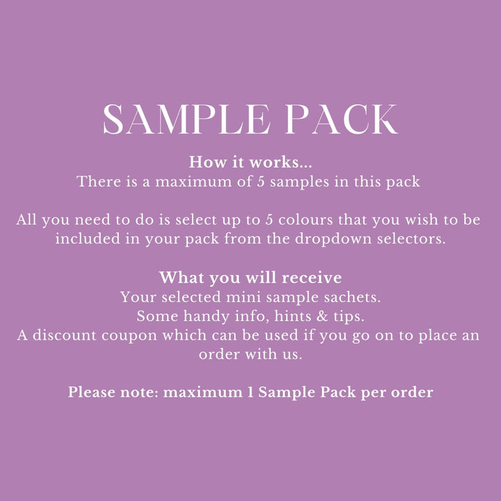 Sample Pack - Choose up to 5 Confetti Colours