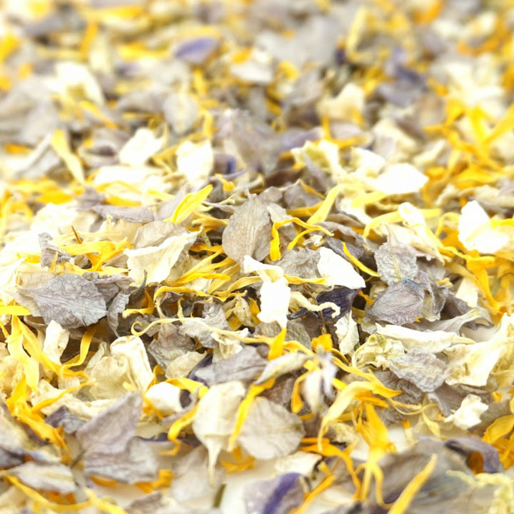 Larkspur & Calendula Dried Petal Wedding Confetti Biodegradable Enchanted