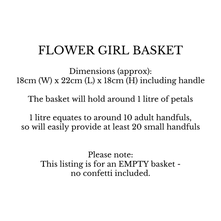 Flower Girl Basket (Empty)