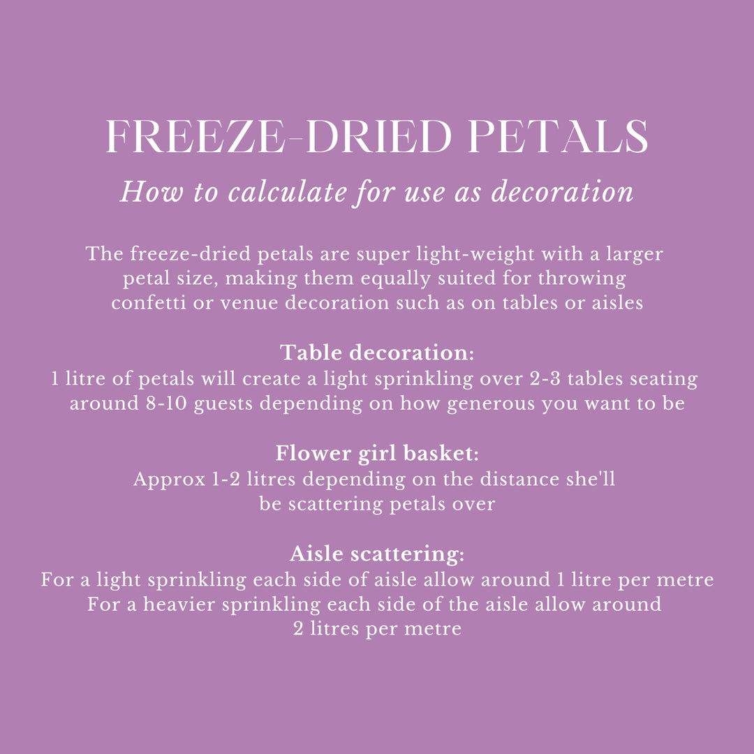 Blushing Bride Freeze Dried Rose Petals Biodegradable Wedding Confetti