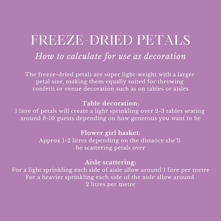 Blushing Bride Freeze Dried Rose Petals Biodegradable Wedding Confetti