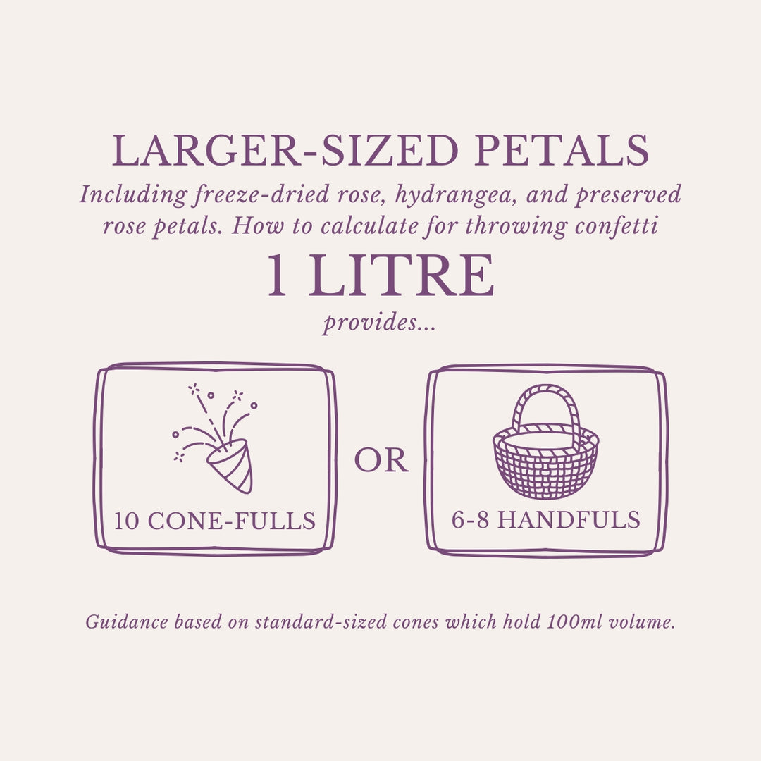 Freeze-Dried Rose Petals Wedding Confetti Blushing Bride