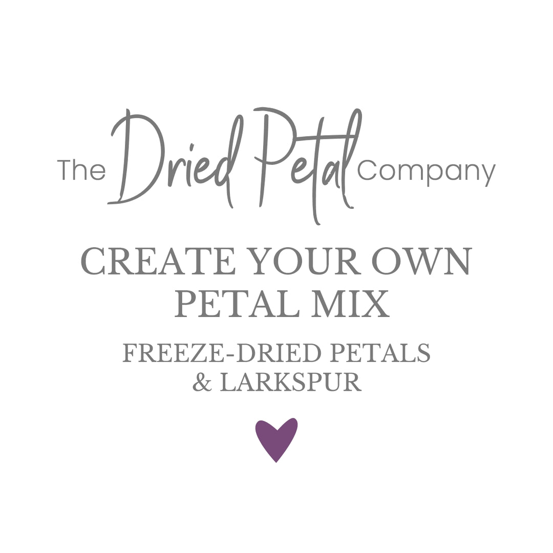 Create Your Own Petal Mix - Freeze-Dried Petals, Larkspur & Wildflower - Add up to 4 Petals