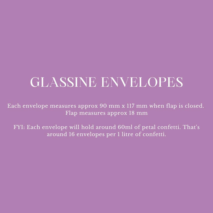 Glassine Envelopes with Peel & Seal Flap 9x11.7cm (Empty)