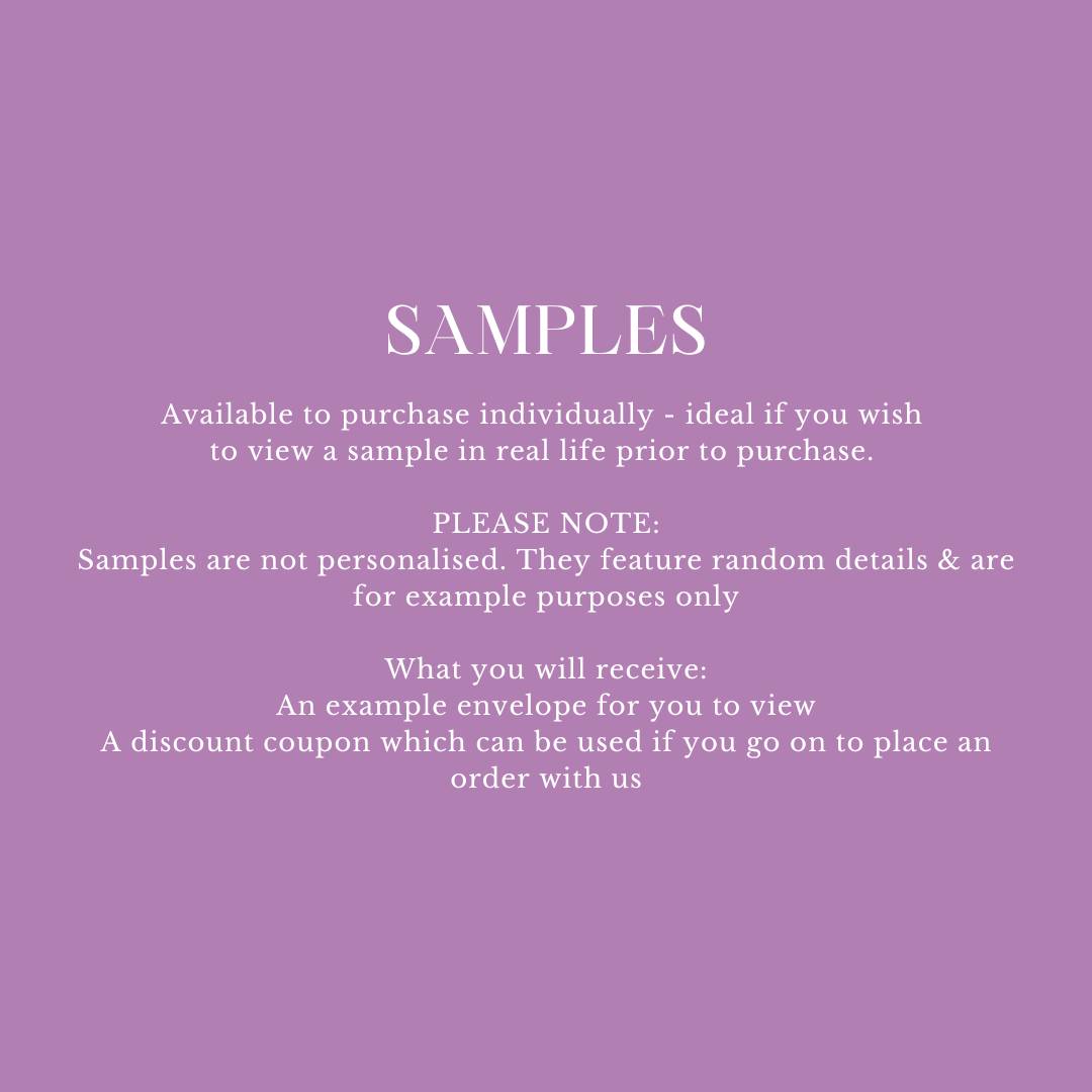 Personalised Glassine Envelopes for Confetti Bags Forever Initials (Empty)