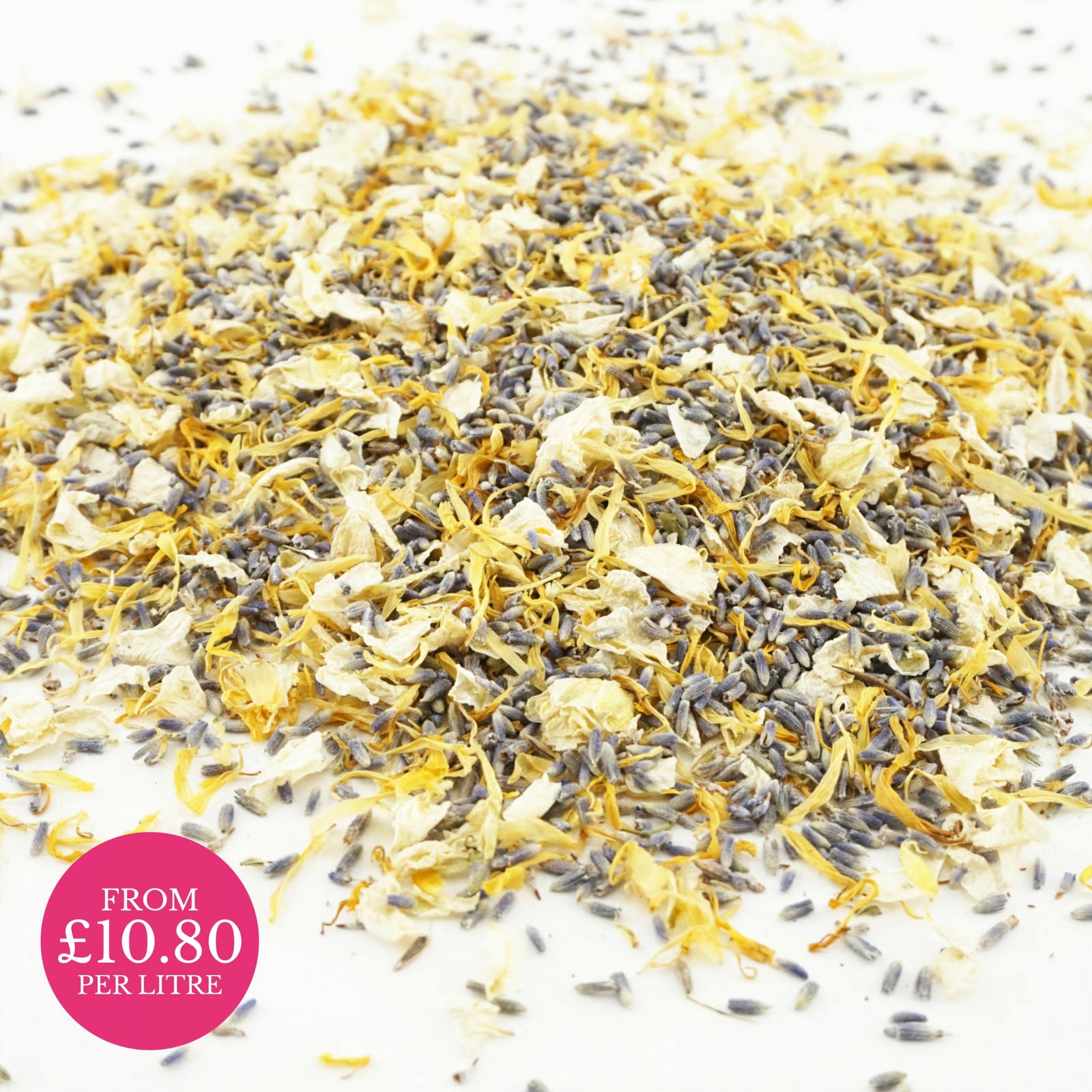 Happiness - larkspur calendula lavender petal mix - wedding confetti - flower confetti - natural confetti - biodegradable confetti - The Dried Petal Company