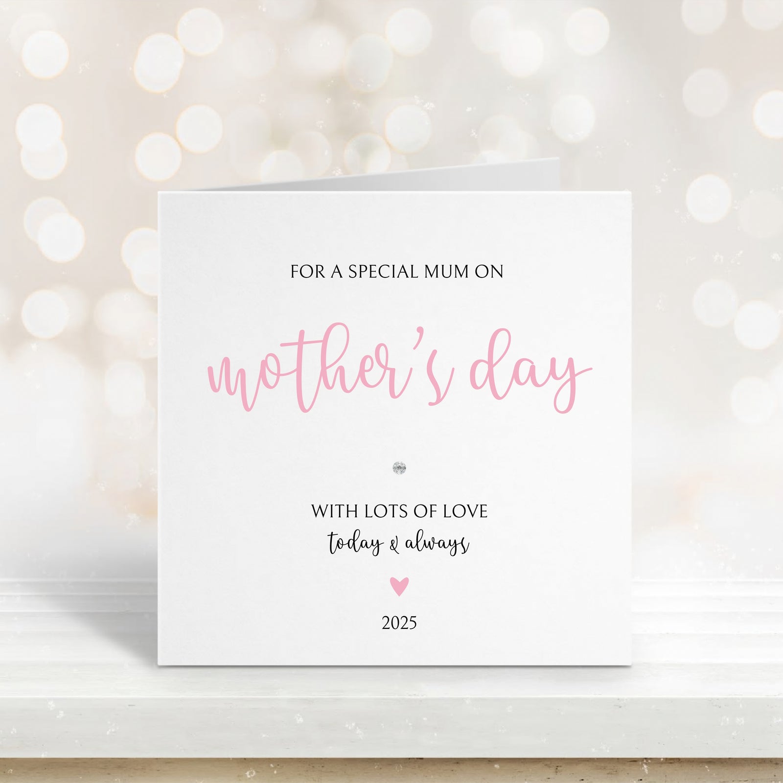 Personalised greetings card - Mother's Day card - The Dried Petal Company