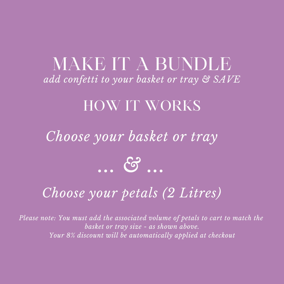 Confetti Tray (empty) for 2 Litres