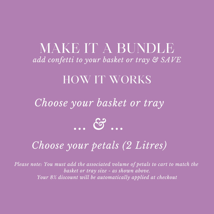 Confetti Tray (empty) for 2 Litres