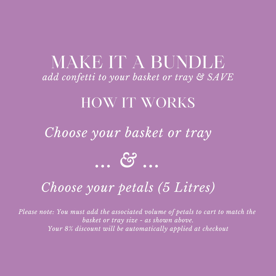 Confetti Tray (empty) for 5 Litres