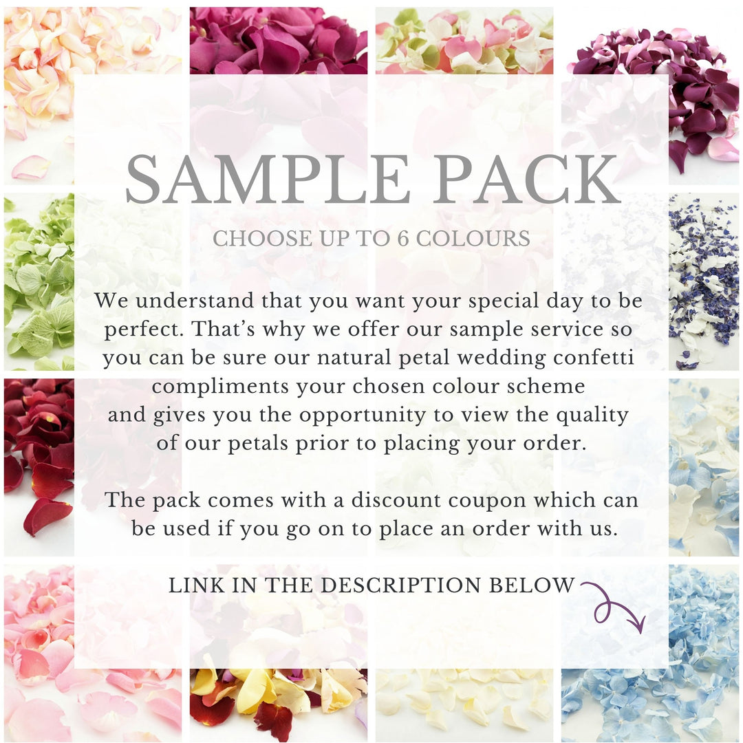 Larkspur Dried Petals Wedding Confetti Iced Blue