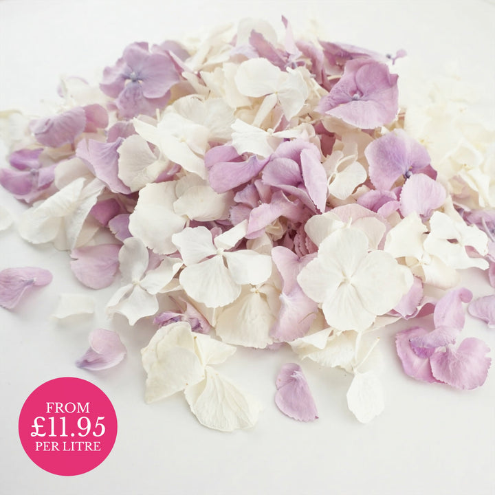 Hydrangea Petals Wedding Confetti Serenade