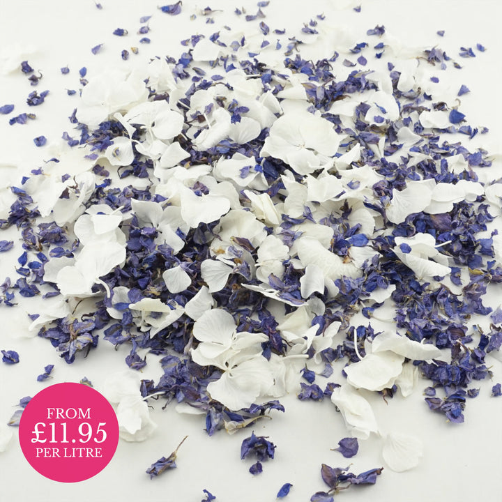 Dried Flower Petal Mix Wedding Confetti Something Blue