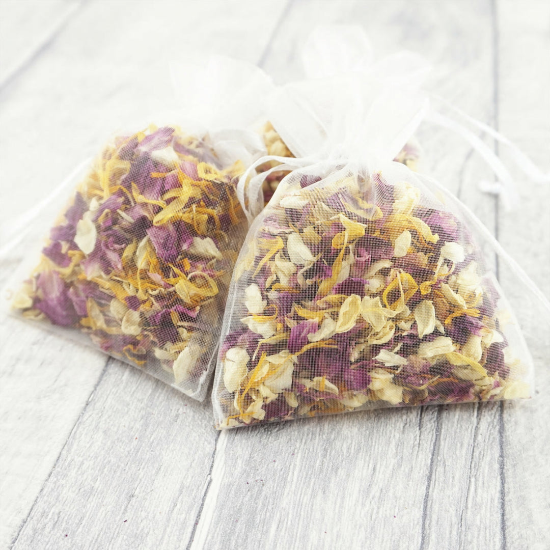 Spellbound Dried Petal Wedding Confetti in Organza Bags