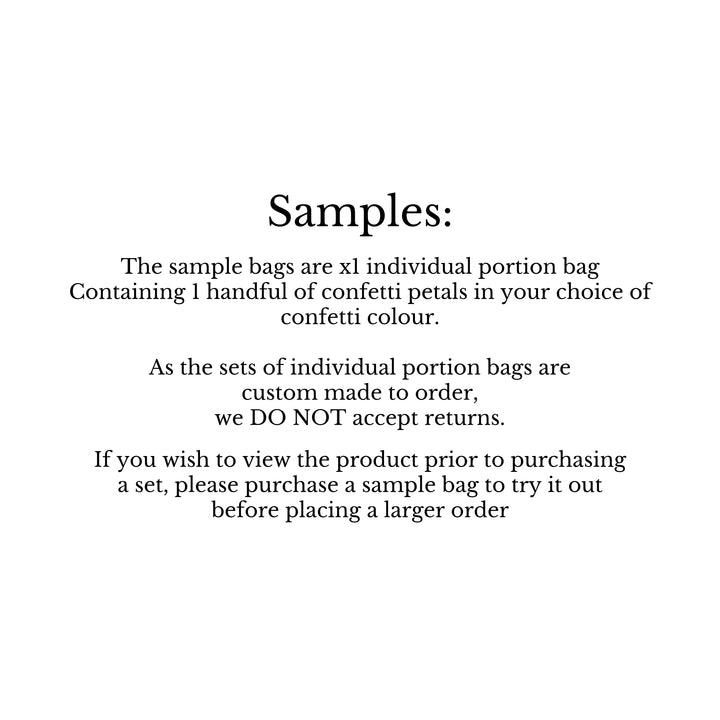 Larkspur & Wildflower Dried Petal Wedding Confetti in Organza Bags