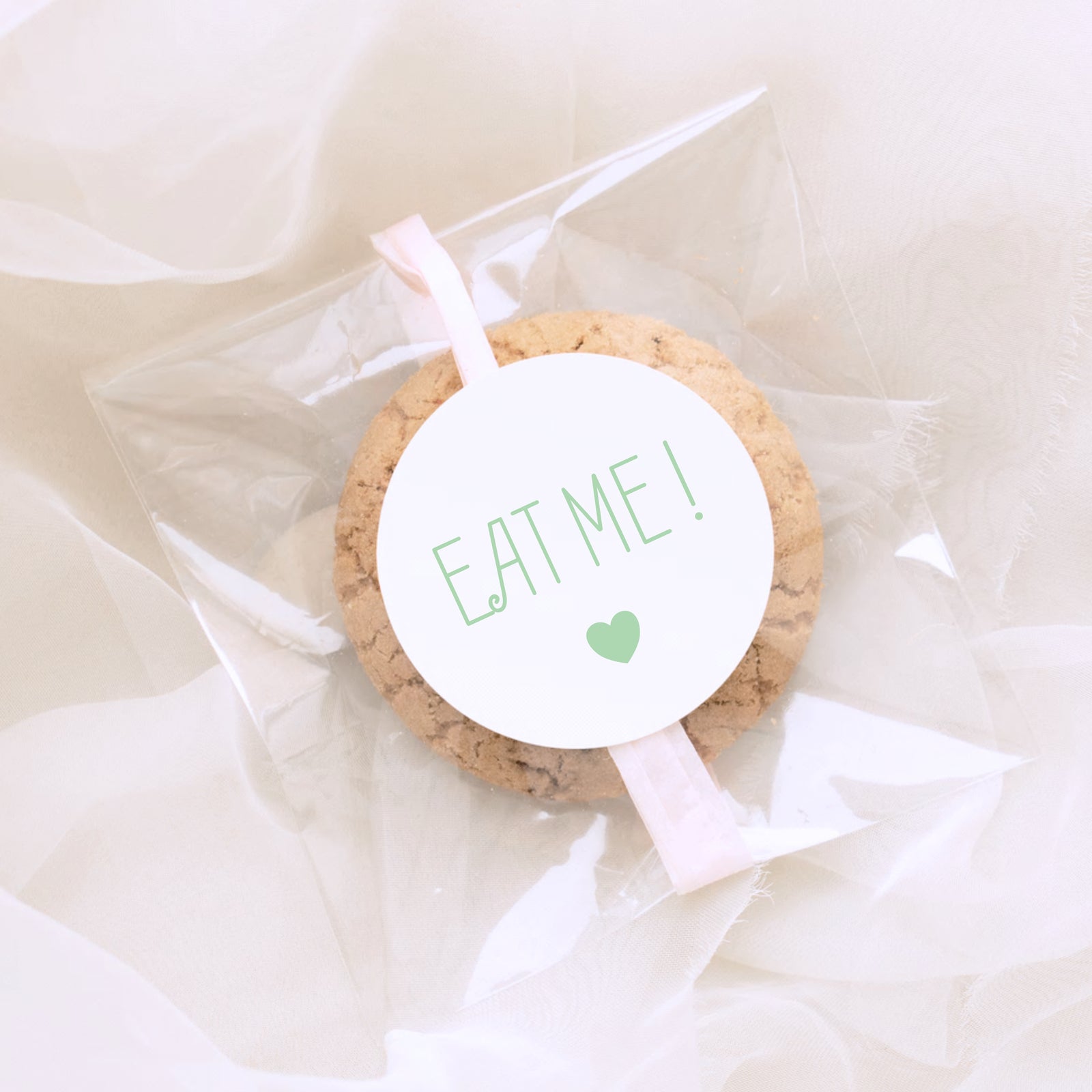 Wedding stickers - Eat Me - Glossy White stickers - The Dried Petal Company