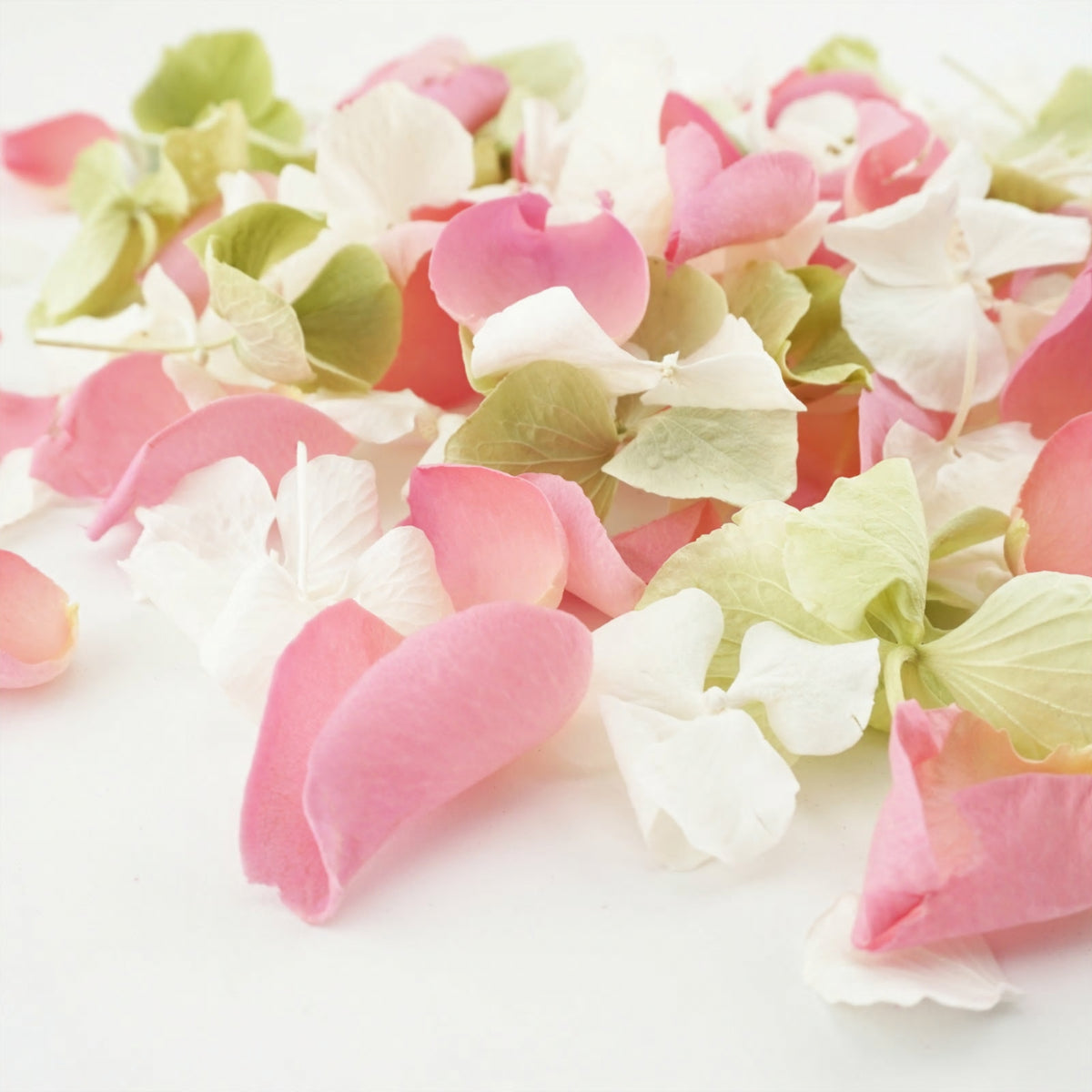 Afternoon Tea - Freeze-dried rose petals - freeze-dried hydrangea petals - wedding confetti petals - confetti mix - biodegradable confetti - natural confetti - real flower petals - The Dried Petal Company