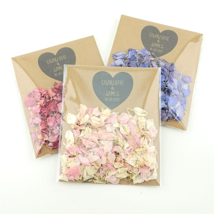 Personalised True Love Confetti Envelopes Eco-friendly Biodegradable